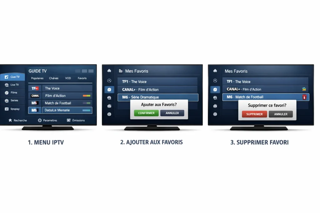 Comment supprimer les favoris sur IPTV ?