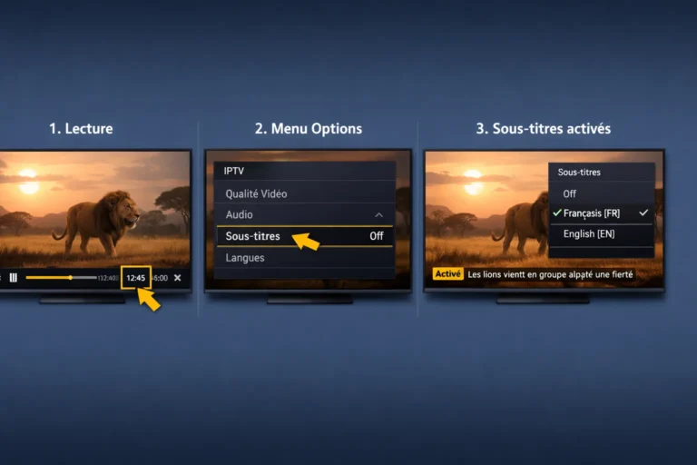 Comment activer les sous-titres sur IPTV ?