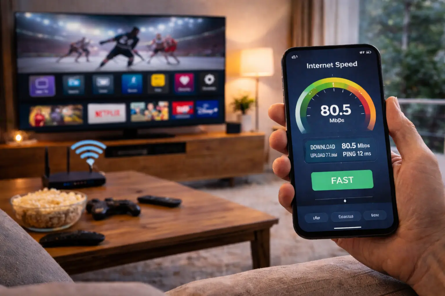 vitesse internet pour iptv