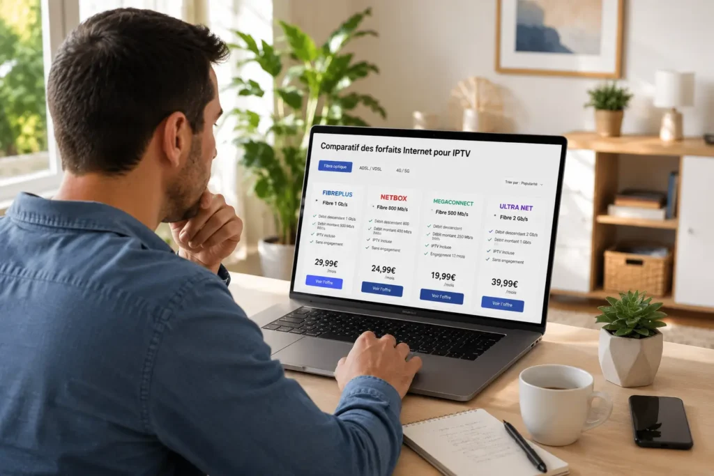 forfait internet pour iptv